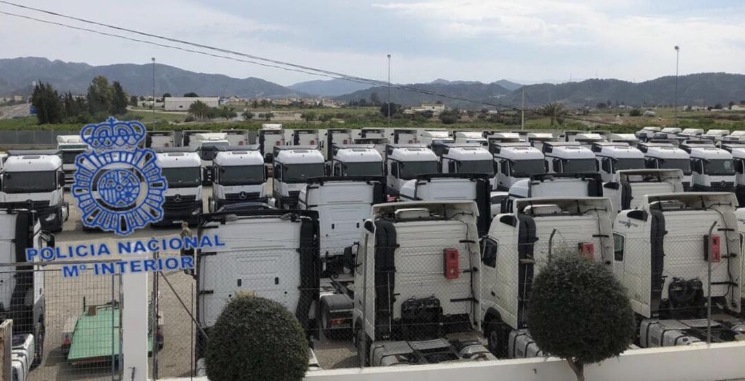Siete detenidos en Murcia por apropiarse de 50 cabezas de camión para venderlas